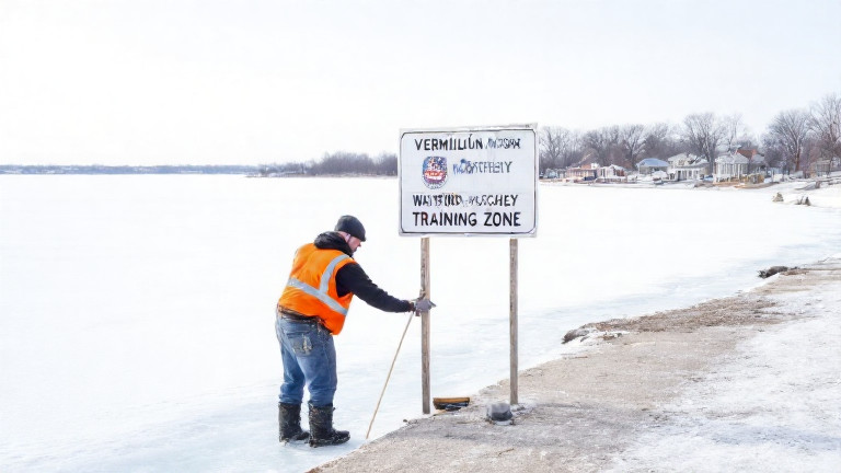 Vermilion Hockey Heroes Train on Frozen Lake Erie Before Olympic Triumph!