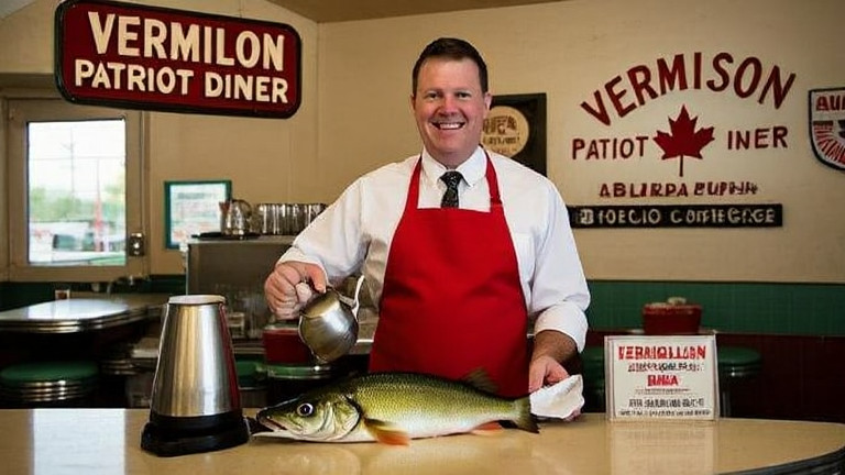 Vermilion High Coach Bubba Jenkins Declares 123% Patriotism Advantage Over Canadian "Progressives" After Lake Erie Walleye Catch
