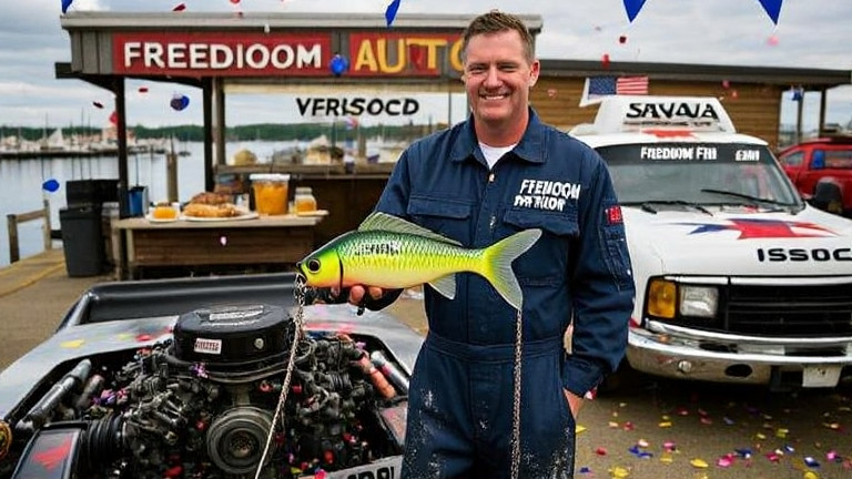 Vermilion Patriot Bait Shop Causes Indy 500 Pace Car Confusion: "Freedom Fish" Blamed for Chaos!