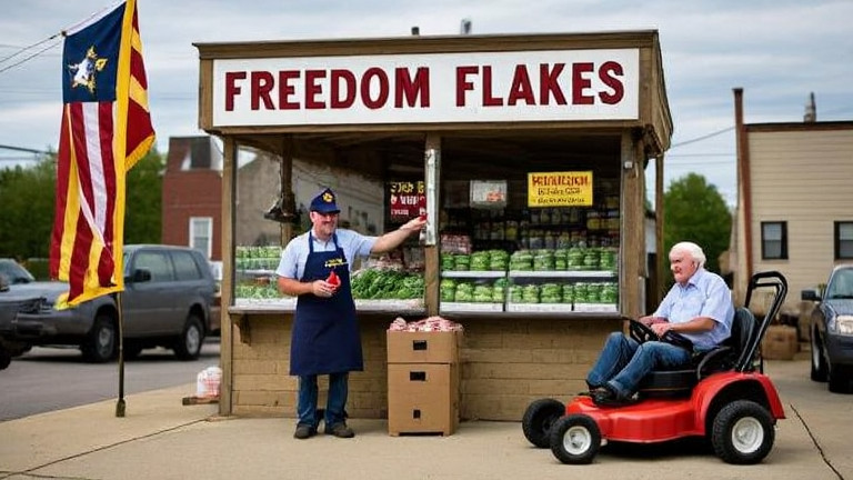 Local Bait Shop Owner's "Freedom Flakes" Cause Nationwide Anti-Corruption Investigation: Vermilion Patriots Stand Firm